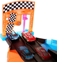 UNO1RC Disney Cars Toys Disney and Pixar Cars Glow Racers Launch ‘N Criss-Cross Playset with 2 Glow-in-the-Dark Toy Cars Including Lightning McQueen & Jackson Storm