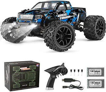 UNO1RC RC Cars 1/18 Scale 4WD Off-Road Monster Trucks with 36+KM/H High Speed, 2.4 GHz Remote-Controlled Electric All Terrain Waterproof Vehicles with Rechargeable Battery for Kids and Adults RTR