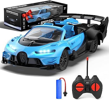 UNO1RC Remote Control Car for Boys 4-7,Rechargeable 1/18 RC Cars Toys for Boys 8-12 Sport Racing with Headlight Present Christmas Birthday Kids Toys Car Gifts for 6 7 8-12 Year Old Boys/Girls