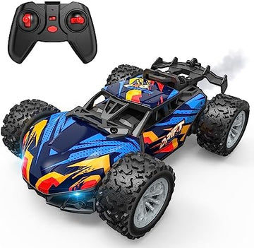 UNO1RC Cars for Boys Age 3-8, Monster Trucks Remote Control Car with Spray, 2.4Ghz Rc Drift Car Toys for 3 4 5 6 Year Old Boys Girls, 1/20 All Terrains Electric Toy Car Gift for 3-8 Year Old Boys Girls