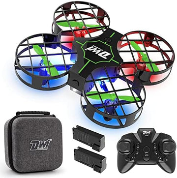 UNO1RC Dowellin 4.5 Inch Mini Drone for Kids One Key Take Off Landing Spin Flips RC Small Drones for Beginners Boys and Girls Nano Quadcopter Flying Toys, Black