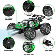 UNO1RC RC Cars,All Terrain Remote Control Car,2WD 2.4 GHz Off Road High Speed 20 Km/h RC Monster Truck Racing Cars with LED Headlight and Two Batteries, Xmas Gifts for Kid and Adults