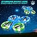 UNO1RC for Kids, RC Drone with LED Night Lights One Key Take Off Landing Flips - Altitude Hold, Auto Rotating, 3D Flip, Headless Mode, Indoor Quadcopter Gift Toys for Boys Girls (Blue)