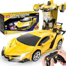 UNO1RC Transform Remote Control Car - RC Cars, One-Button Transforming, 360° Rotation Drifting, 2.4Ghz 1:18 Scale, Gift Kids Aged 4-6 Year Old Boys/Girls