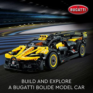 UNO1RC Technic Bugatti Bolide 42151 Buildable Model Race Car Set, Bugatti Toy for Fans of Engineering, Collectible Sports Car Construction Kit, for Boys, Girls and Teens Ages 9 and Up