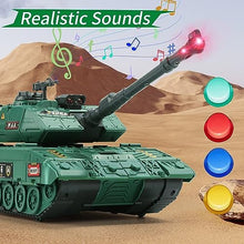 UNO1RC STONE 2-in-1 Army Tank Toys, Military Vehicles Playset with Rotating Turret, Catapult Track, Realistic Sound & Light for Boys 3-7 Years