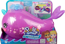 UNO1RC Pocket Sparkle Cove Adventure Dolls & Toy Boat Playset, Narwhal Adventurer with 2 Micro Dolls, 3 Dissolvable Pearls & 13 Accessories