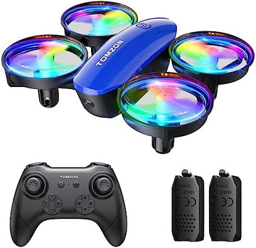 UNO1RC A23 Mini Drone for Kids and Beginners, RC Toy Drone with Throw to Go, Easy to Learn, Auto-rotation, 3D Flips, Circle Fly, Headless Mode, 2 Batteries, Gift for Boys and Girls, Blue