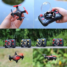 UNO1RC 2.4Ghz Multi-Protection Drone For Kids And Beginners To Play Indoor-Red Pocket Drone Newest X20 Headless Mode Nano LED RC Quadcopter Altitude Hold