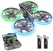 UNO1RC RC Drone for Kids Adults with HD FPV Camera,Cool Toys Gifts for Boys Girls,Hobby RC Quadcopter Skyquad with Cool LED Light,Full Protect Guards and Long Flight Time,Q11 Durable for Beginners