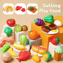 UNO1RC STONE Kids Kitchen Accessories Set, Play Food Sets for Kids Kitchen, Kids Cooking Sets with Play Pots and Pans, Utensils Cookware Toys, Kids Kitchen Playset, Play Kitchen Toy for Girls Boys