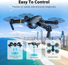 UNO1RC Drones with Camera for Adults Kids, Foldable RC Quadcopter, Helicopter Toys, 1080P FPV Video Drone for Beginners, 2 Batteries, Carrying Case, One Key Start, Altitude Hold,Headless Mode,3D Flips