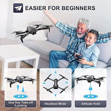 UNO1RC 4DV13 Drone with 1080P HD FPV Camera for kids Adults, Foldable Mini RC Quadcopter With Waypoint, Functions,Headless Mode,Altitude Hold,Gesture Selfie,3D Flips,Beginners Toys Gifts