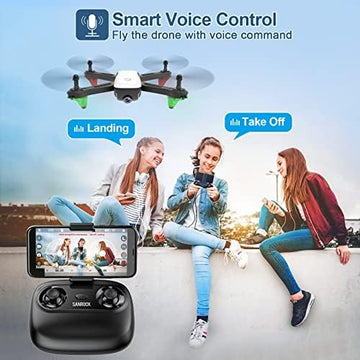 UNO1RC U52 Drone with 1080P HD Camera for Adults Kids, WiFi Live Video FPV Drones RC Quadcopters for Beginners, Gesture Control, Gravity Sensor, Altitude Hold, 3D Flip, Custom Route, One Key Backward