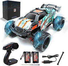 UNO1RC Monster Remote Control Car 1:18 Scale 38+KM/H High Speed 4WD Off Road RC Cars Gift for Boys & Adults, 2.4GHz All Terrain RC Trucks Kids Toys with 2 Rechargeable Batteries.