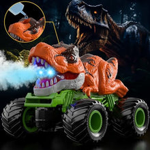 UNO1RC Control Dinosaur Car for Boys Kids, 2.4Ghz RC Dinosaur Truck Toys for Toddlers, Electric Hobby RC Car Toys with Light & Sound Spray Birthday for 3 4 5 6 7 8 Year olds Kids Boys