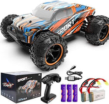 UNO1RC Control Car RC Cars for Adults Kids, 1:18 RC Car RC Truck, 4WD High Speed 40+ KM/H Off Road Monster Trucks for Boys, 2.4GHz Toy Trucks with 5 Batteries, 50+ Mins Play Gift Orange