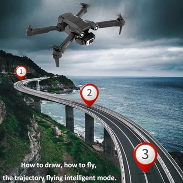 UNO1RC Mini RC Drone With Camera, One-click Takeoff/landing, Altitude Maintenance, 360° Flip, Waypoint Flight, HD FPV Foldable RC Drone, Suitable Toy Gift For Children, Adults, And Beginners