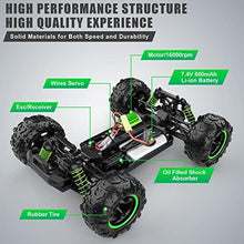 UNO1RC Control Car RC Cars for Adults Kids, 1:18 RC Car RC Truck, 4WD High Speed 40+ KM/H Off Road Monster Trucks for Boys, 2.4GHz Toy Trucks with 5 Batteries, 50+ Mins Play Gift,Green