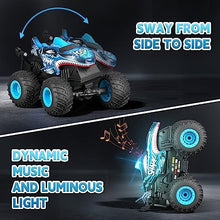 UNO1RC Remote Control Car Toys for Kids Boys, RC Monster Truck with 360°Rotation Upright, Light & Music, Indoor Outdoor All Terrain Rechargeable Electric RC Car Toys Gifts for 3 4 5 6 7 8-12 Year Old