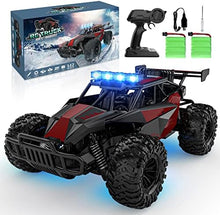 UNO1RC Remote Control Car - 2.4GHz High Speed 33KM/H RC Cars Toys, 1:12 Monster RC Truck Off Road Hobby Toys with LED Headlight and Rechargeable Battery Gifts for Adults Boys 8-12 Kids