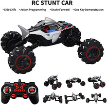 UNO1RC Remote Control Drift Stunt Car, RC Crawler Snake Monster Truck, One Key Deformation, More Ways Moving, Side Shift