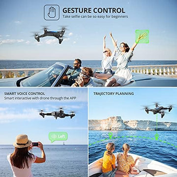 UNO1RC Drone with Camera for Adults and Kids 2K HD FPV Live Video, RC Quadcopter Helicopter with Waypoints, Altitude Hold, One Key Start, Headless Mode, 3D Flip, Long Flight