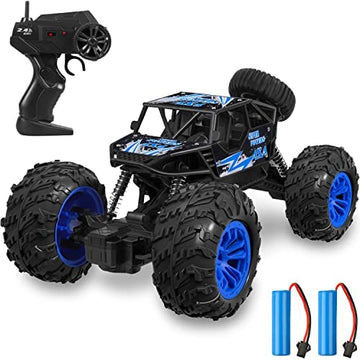 UNO1RC RC Car 1:18 Large Scale, 2.4Ghz All Terrain Waterproof Remote Control Truck with 2 Batteries,4x4 Electric Rapidly Off Road Car for, Remote Control Car for Kids Boys and Adults