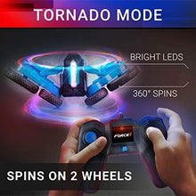 UNO1RC Tornado LED Remote Control Car for Kids - Double Sided Fast RC Car, 4WD Off-Road Stunt Car with 360 Flips, All Terrain Tires, LEDs, Rechargeable Toy Car Batteries, and Easy Remote