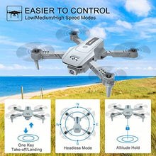 UNO1RC Drone with 2K HD FPV Dual Camera for Adults and Kids, Mini RC Drone with 3D Flips/Altitude Hold/Headless Mode/Gesture Selfie/Waypoint Flight, 2 Batteries and Case, Gifts for Boys and Girls