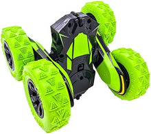 UNO1RC RC Stunt Cars Remote Control Car Double-Sided Driving 360-degree Flips Rotating Car Toy, Green