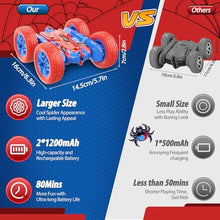 UNO1RC GO! RC Cars Toys for Boys Spider Remote Control Stunt Car Outdoor Toy for 3 4 5 6 7 8 9 10 Year Old Boy Girl 360°Flip 4WD Rechargeable Car Birthday Gift for Boys Kids Age 4-6