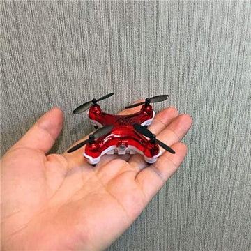 UNO1RC 2.4Ghz Multi-Protection Drone For Kids And Beginners To Play Indoor-Red Pocket Drone Newest X20 Headless Mode Nano LED RC Quadcopter Altitude Hold