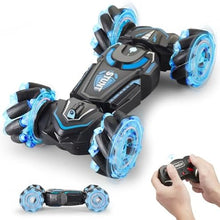 UNO1RC Cars Remote Control car for Boys 360°Rotating 4WD RC Stunt car Transform 2.4Ghz Hand Controlled Toys for Boys 4-7 Birthday Presents for Kids Age 7 8 9 10 11 yr (Blue)