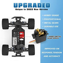 UNO1RC RC Cars 1/18 Scale 4WD Off-Road Monster Trucks with 36+KM/H High Speed, 2.4 GHz Remote-Controlled Electric All Terrain Waterproof Vehicles with Rechargeable Battery for Kids and Adults RTR