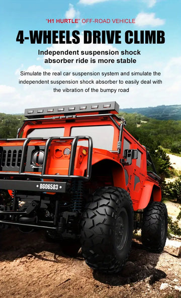 Q121(1535)1:12 Full Scale 2.4G Four-wheel Drive Climbing Off-road High-speed Vehicle