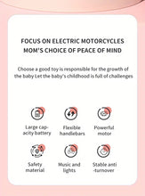 Children's Electric Motorcycle, Baby Riding Toys, Three-wheel Motorcycle, Rechargeable Children's Toys, Suitable For 1-7 Years Old Baby