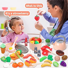 UNO1RC STONE Kids Kitchen Accessories Set, Play Food Sets for Kids Kitchen, Kids Cooking Sets with Play Pots and Pans, Utensils Cookware Toys, Kids Kitchen Playset, Play Kitchen Toy for Girls Boys