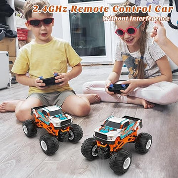 UNO1RC Remote Control Car, 1:16 Scale RC Monster Truck for Boys, 2.4 GHz All Terrain RC Cars for Boys Girls 4-7 8-12, 20 Km/h Off Road RC Truck, Christmas Birthday Gift for Kids and Adult