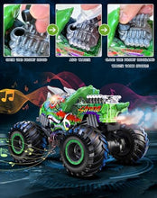 UNO1RC Remote Control Dinosaur Toys Car for Kids, Remote Control Dinosaur Truck, All Terrain RC Dinosaur Monster Car, Spray Music RC Monster Truck for Outdoor Play Boys Girls 4-7 8-12