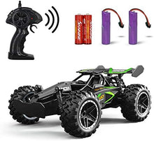 UNO1RC Remote Control RC Cars, 1:18 2WD Monster RC Truck High Speed Racing Car, Easter Basket Stuffers Toy Cars for Boys and Girls Gifts for Kids(Black Green)