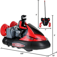 UNO1RC N' Play Set of 2 Remote Control Bumper Cars, Stunt RC Battle Cars with Drivers, Toy Game for Boys & Girls Ages 6+, Black Red