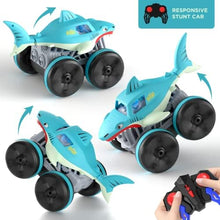 UNO1RC Remote Control Car Amphibious, 2.4 GHz 4WD 1:14 Scale All-Terrain Waterproof Remote Control Monster Truck, RC Boat Shark Car Toys for 3-12 Years Old Boys Girls