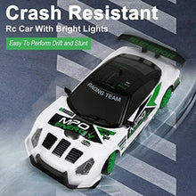 UNO1RC Control Car RC Drift Car 2.4GHz 1:24 Scale 4WD 15KM/H High Speed Model Vehicle LED Lights Drifting Tire Racing Sport Toy Car for Adult Boy Girl Kid Gift 2Pcs Rechargeable Batterie