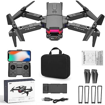 UNO1RC Camera Obstacle Avoidance Foldable Drone, Drone With 4k Hd Fpv Camera Remote Control Toys Gifts For Boys Girls With Altitude Hold Headless Mode Start Speed Adjustment