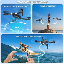 UNO1RC S400 Drone with Camera for Adults Kids, 1080P HD Foldable Mini Drones for Boys Girls, Remote Control Helicopter Toys Gifts with Auto-hovering, One Key Start, Self-spin, 3 Speeds, 2 Batteries