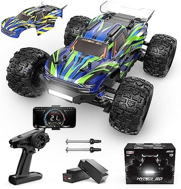 UNO1RC GO H16GT 1/16 Scale RTR Remote Control Car for Adults, GPS Max 40 Km/h Fast RC Cars with LED Light, Race Offroad RC Truck, Remote Control Monster Trucks, RC Truggy with 2S Lipo Battery