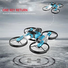 UNO1RC Mini Drone 2 in 1 Motorcycle Aircraft Deformation RC Drone for Beginners Land Air RC Toys One Key Take off Landing 2 Battery Mini Drone for Kids Toy Drone