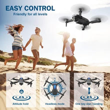 UNO1RC Drone with Camera for Adults, 1080P HD FPV Drone for Kids, T27 Foldable RC Drone with 3D Flips/Altitude Hold/Gesture Selfie/Waypoint Flight, 2 Batteries and Case, Gifts for Boys/Girls Beginners