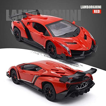 UNO1RC Remote Control Car RC Cars Racing Car 1:18 Licensed Toy RC Car Compatible with Lamborghini Model Vehicle for Boys 6,7,8 Years Old, Red